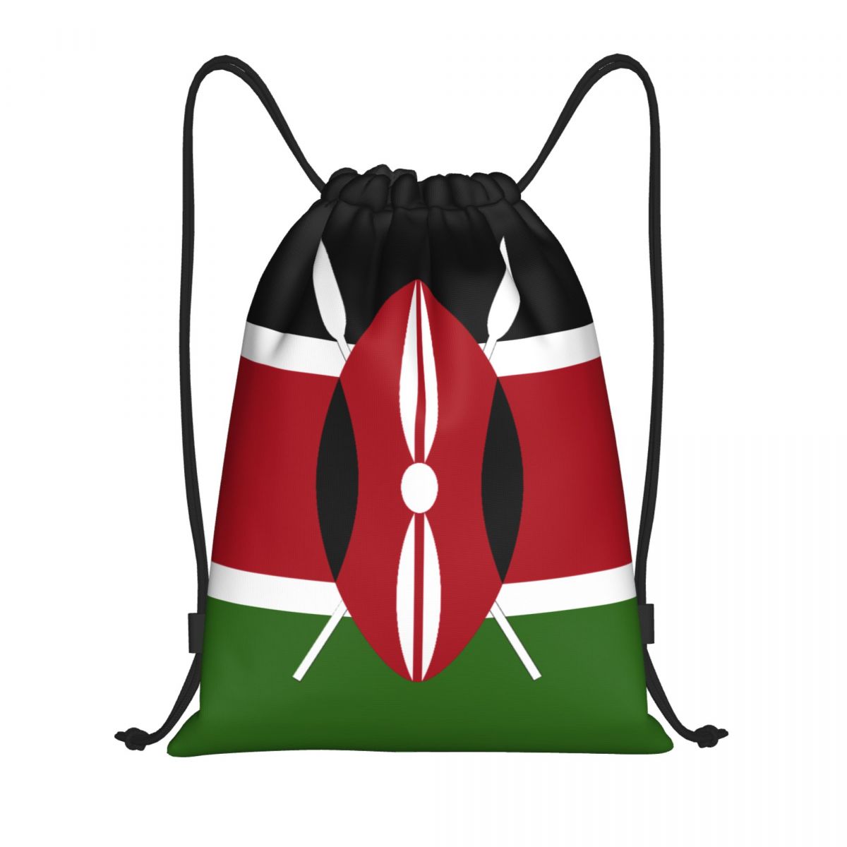 Women Bags Kenya - กระเป๋าเชือกผูกแบบกำหนดเองลายธงชาติเคนยาสำหรับฝึกโยคะ กระเป๋าเป้สะพายหลังสำหรับผู้ชายและผู้หญิง กระเป๋ากีฬา กระเป๋าใส่ของสำหรับออกกำลังกาย