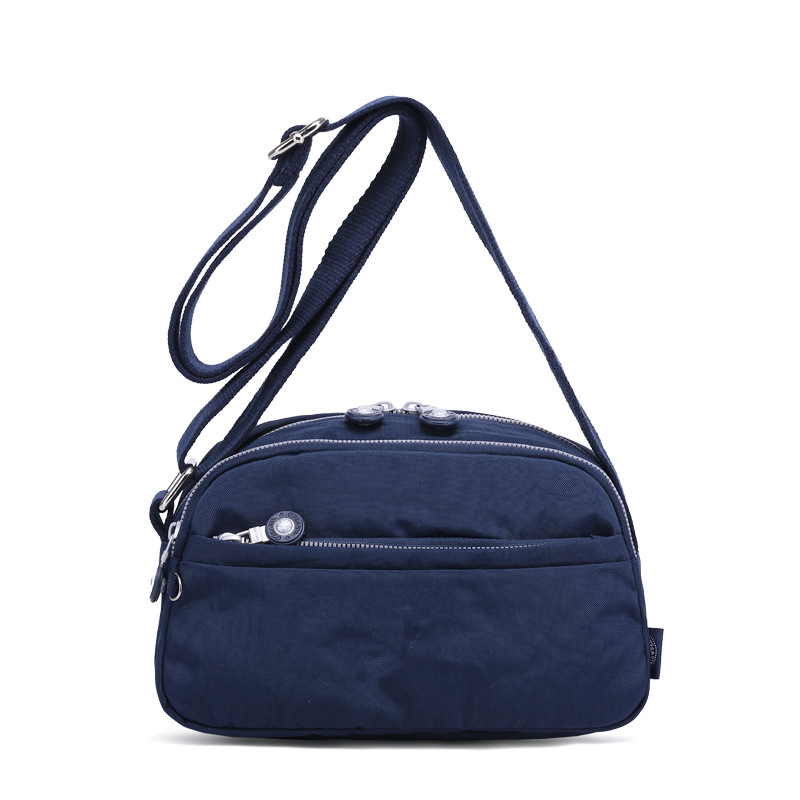 Women Bags Grey - กระเป๋าใส่โทรศัพท์แบบกระเป๋าเอกสารสตรีสะพายไหล่สำหรับผู้หญิงผ้าไนลอนแบบใหม่คุณภาพสูงน้ำหนักเบาสีน้ำเงินม่วงดำแดง M1570สีเทา