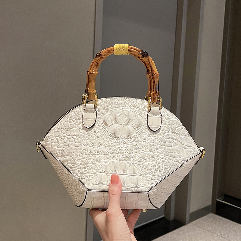 Women Bags Branded Sale - กระเป๋าถือแฟชั่นหนังวัวจระเข้ดีไซน์หรูสำหรับผู้หญิงกระเป๋าสะพายไหล่กระเป๋าคาดลำตัวทำจากไม้ไผ่