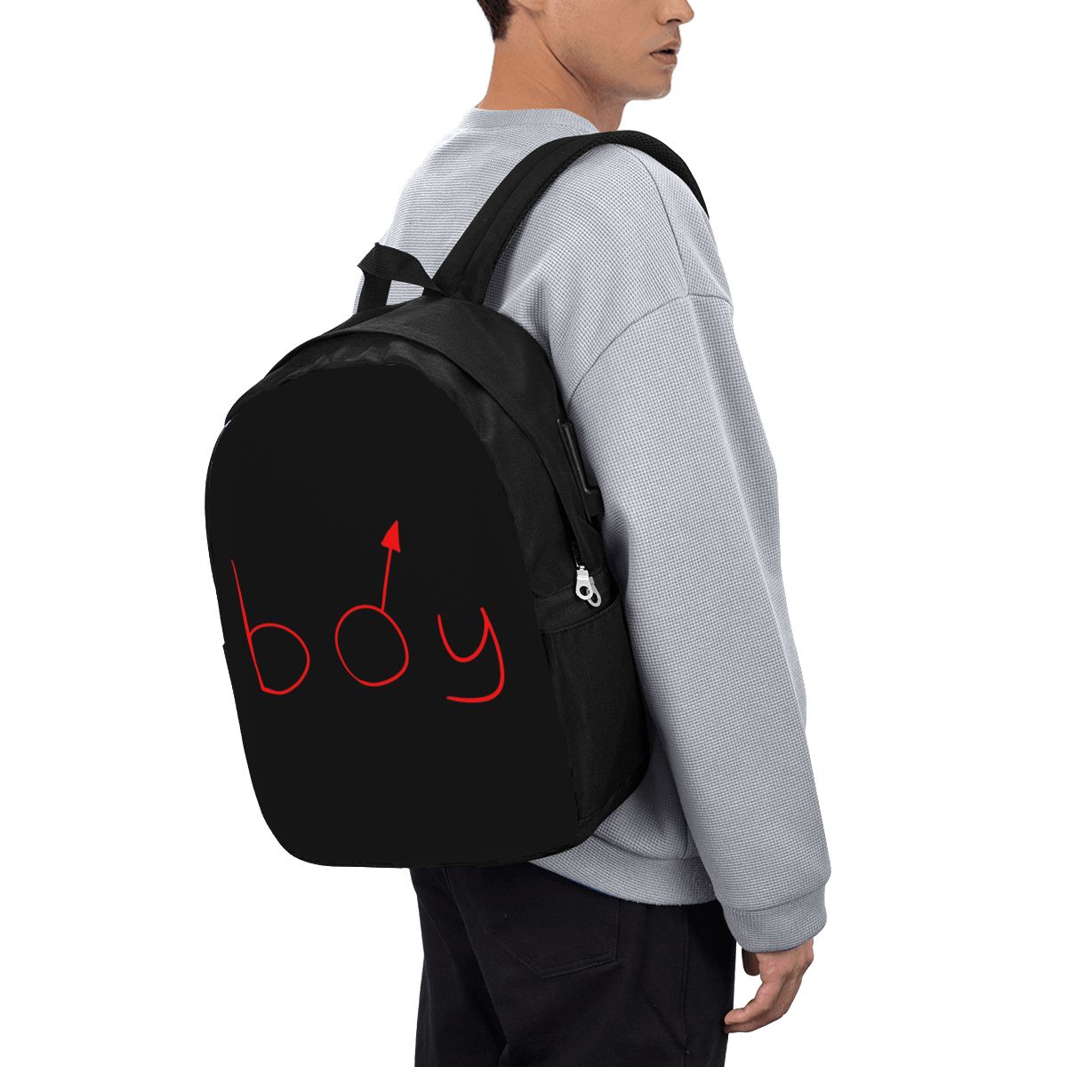 Womens Backpack - โบย์โมเดอร์กระเป๋าเป้สะพายหลังใส่หมวกและเสื้อเชิ้ต กระเป๋าใส่โน๊ตบุ๊ค กระเป๋าคอมพิวเตอร์ กระเป๋านักเรียน กระเป๋าสะพายแล็ปท็อปสำหรับผู้ชายผู้หญิง