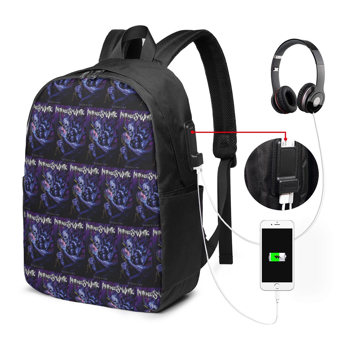 กระเป๋าเป้สะพายหลังสีขาว Motio - Womens Backpack บทวิจารณ์และราคา