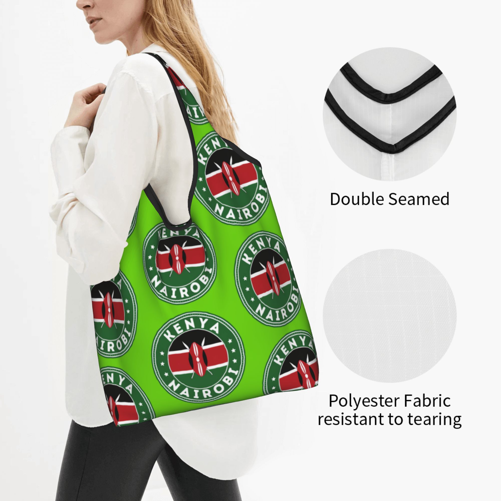 ถุงช้อปปิ้งลายธงชาติเคนยา นair - Women Bags Kenya บทวิจารณ์และราคา