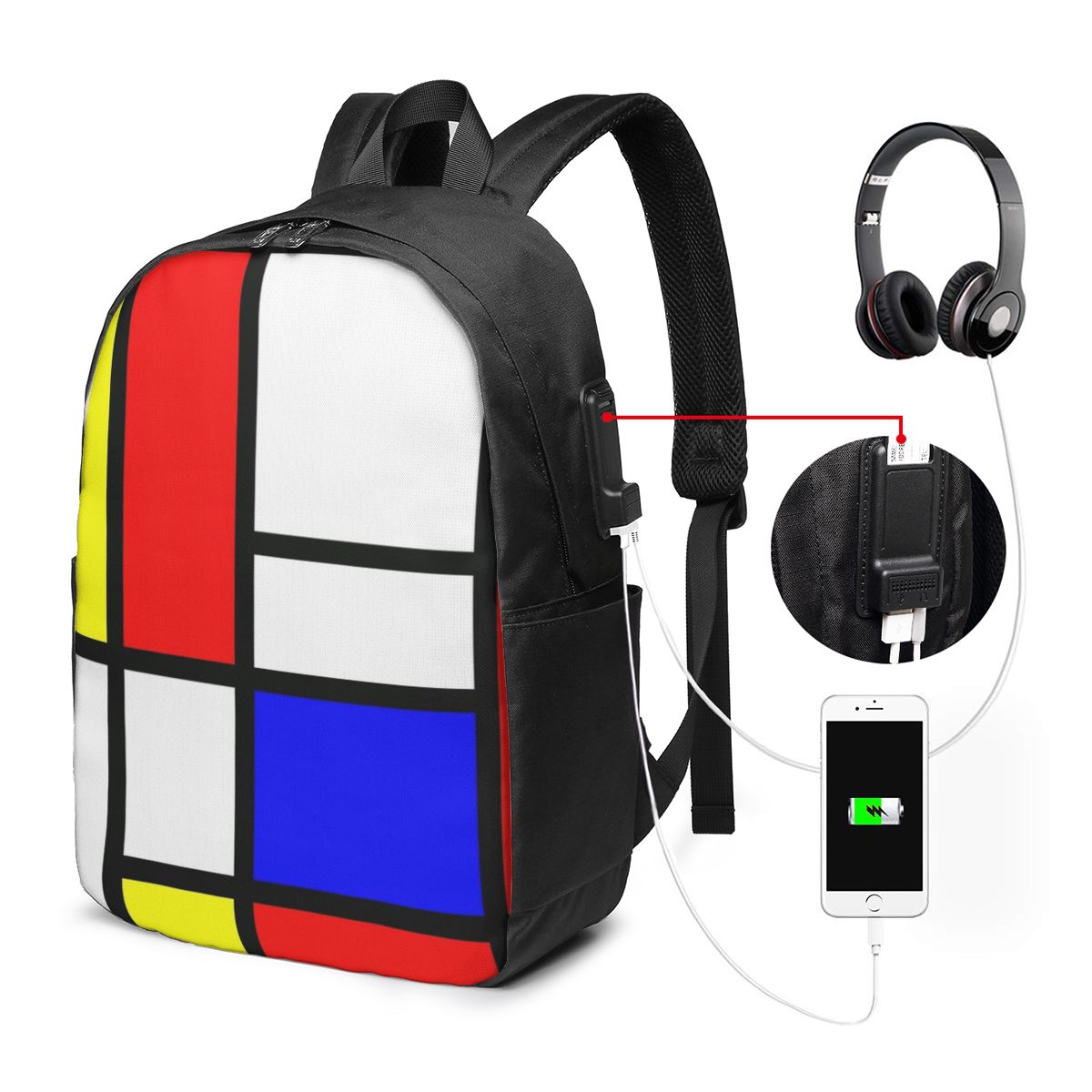 พีเอ็ต มอนดริแอน คอมโพซิชั่นกร - Womens Backpack บทวิจารณ์และราคา