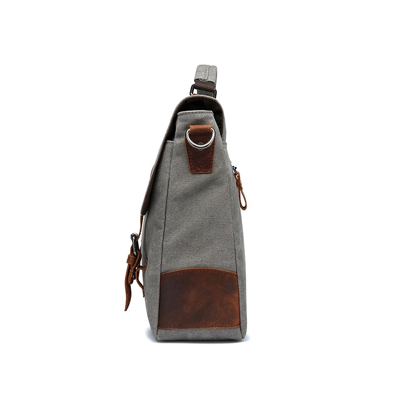 กระเป๋าถือสะพายไหล่ผ้าแคนวาส A - Women Bags Grey บทวิจารณ์และราคา