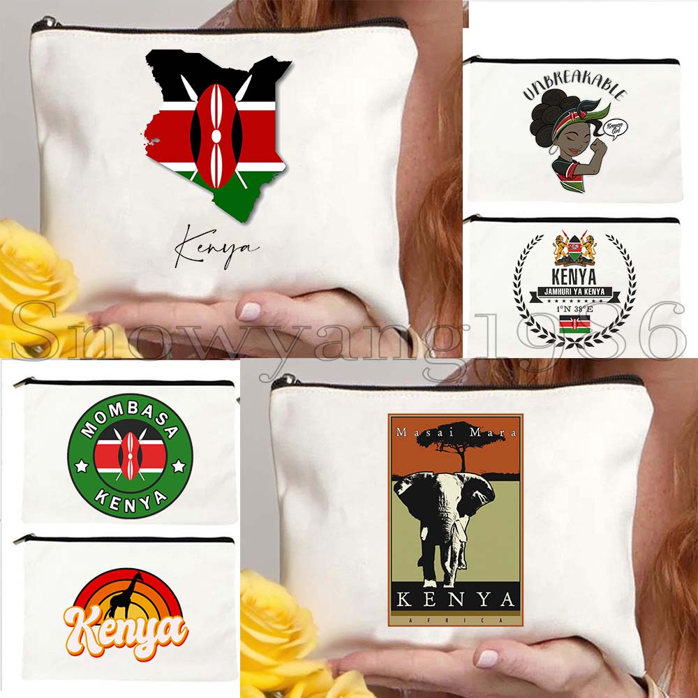 กระเป๋าเครื่องสำอางลายธงชาติเค - Women Bags Kenya บทวิจารณ์และราคา
