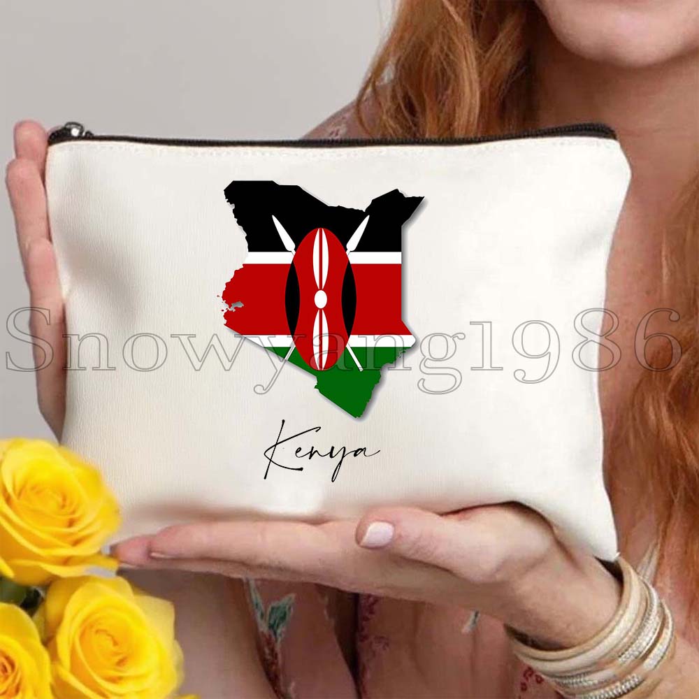 กระเป๋าเครื่องสำอางลายธงชาติเค - Women Bags Kenya บทวิจารณ์และราคา
