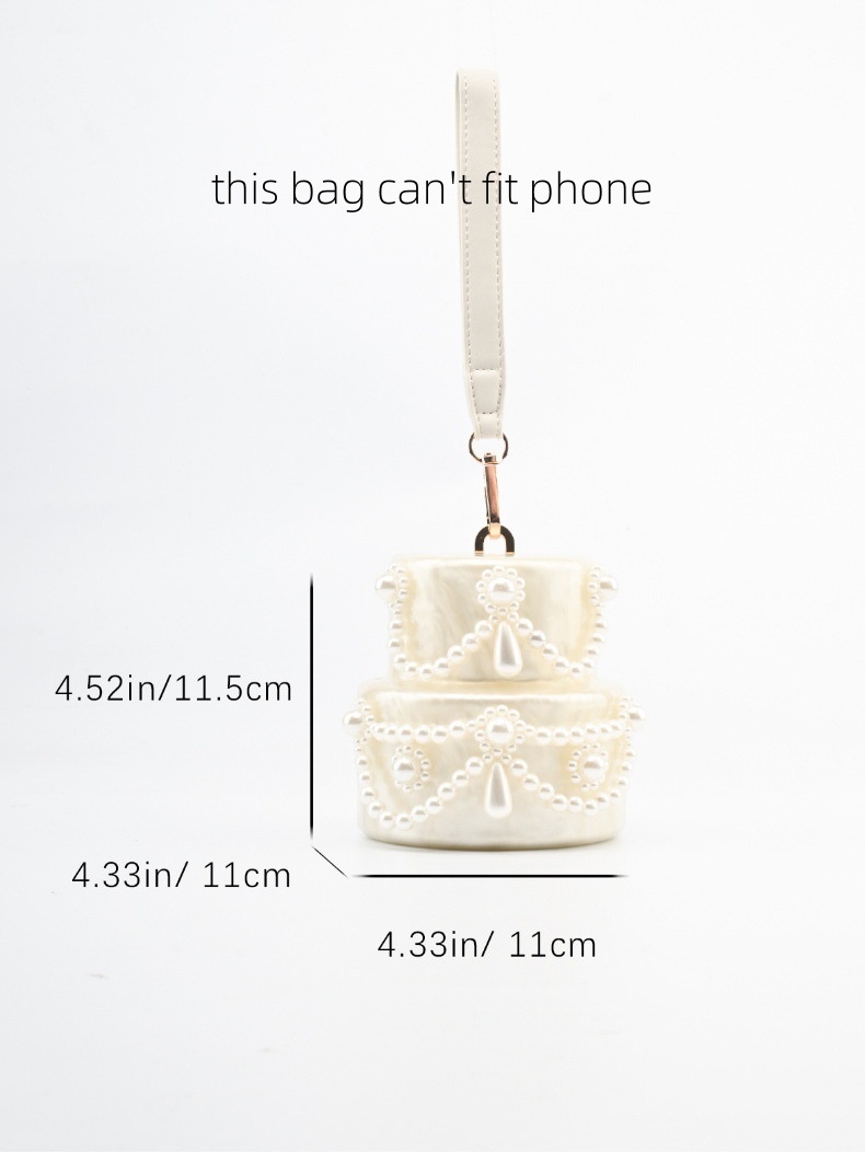 เค้กรูปร่างกระเป๋าคลัทช์อะคริล - Women'S Evening Bags บทวิจารณ์และราคา