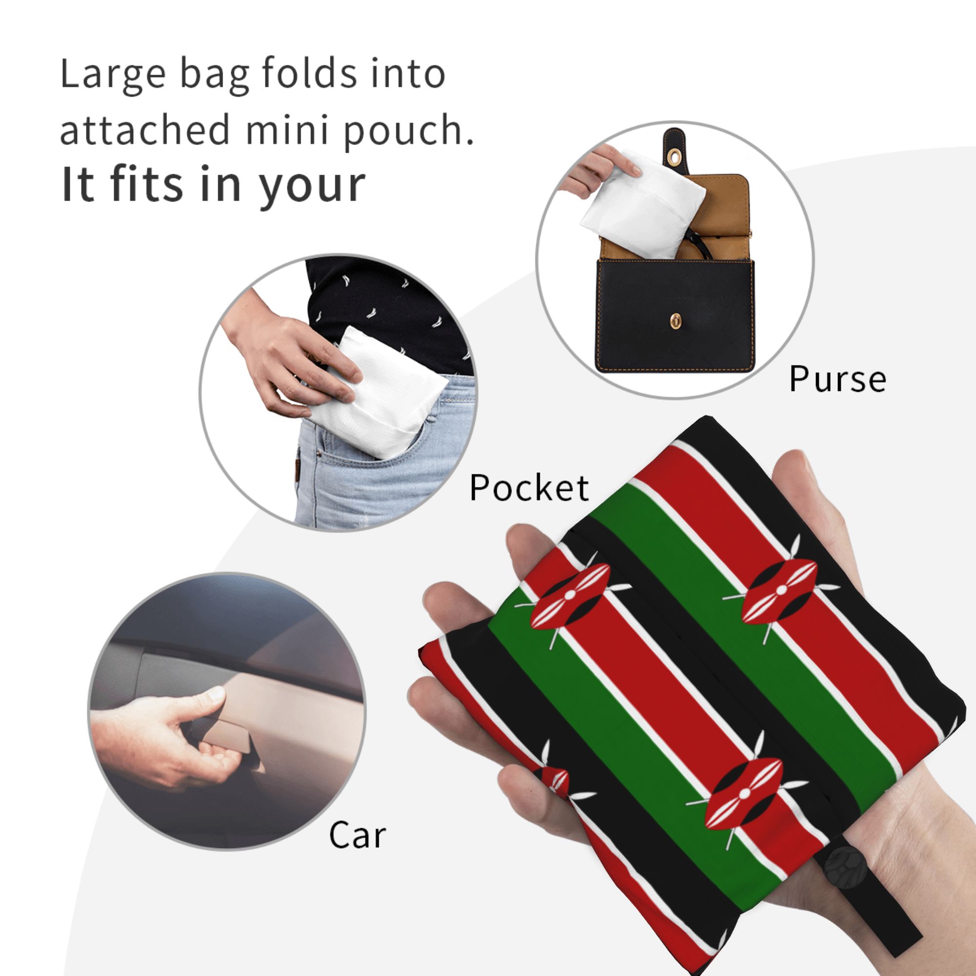 กระเป๋าช้อปปิ้งลายธงชาติเคนยา  - Women Bags Kenya บทวิจารณ์และราคา