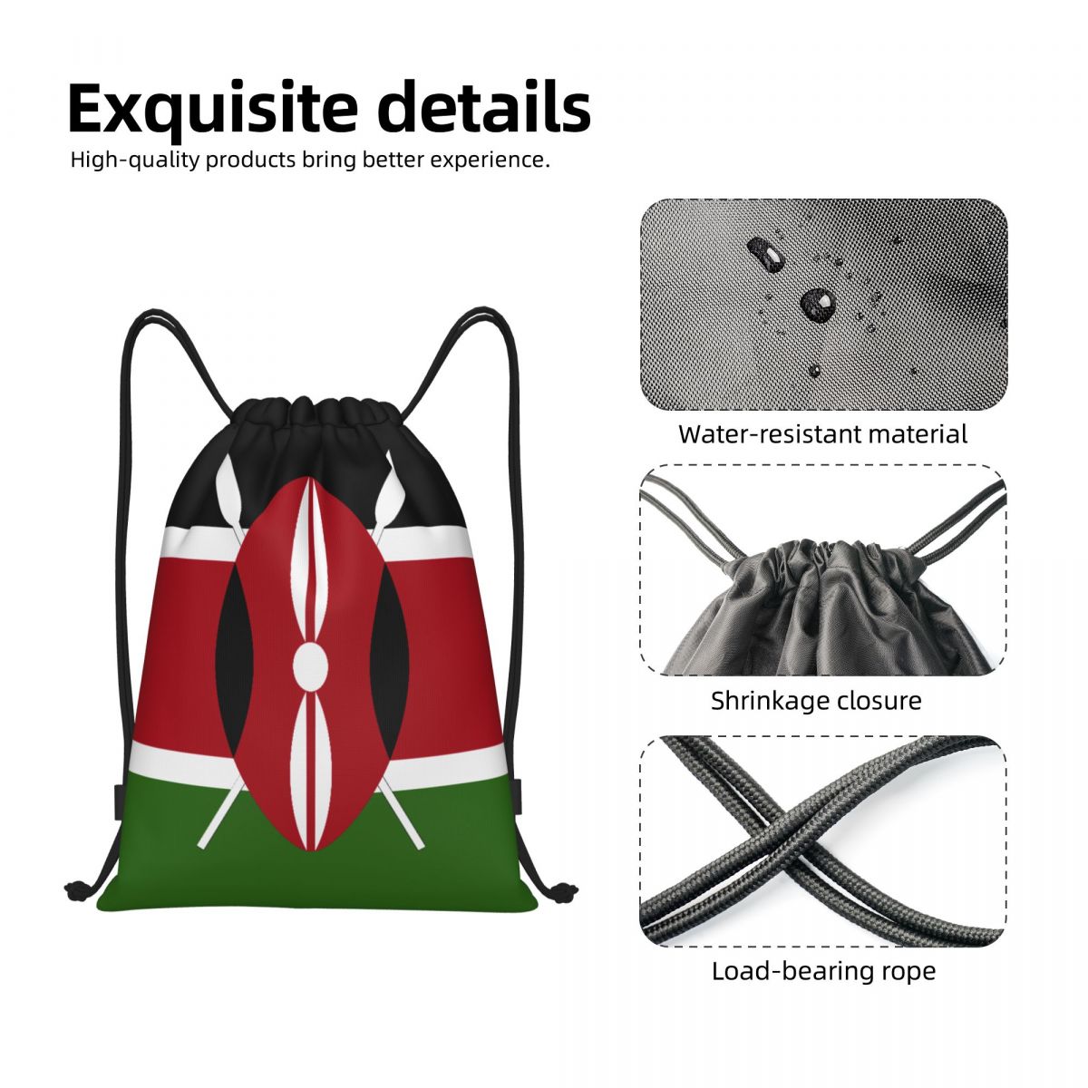 กระเป๋าเชือกผูกแบบกำหนดเองลายธ - Women Bags Kenya บทวิจารณ์และราคา
