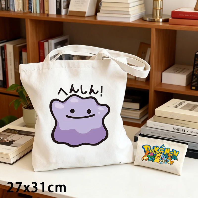 กระเป๋าผ้าแคนวาสลายโปเกมอน 2 ช - Women'S Bags Everyday บทวิจารณ์และราคา