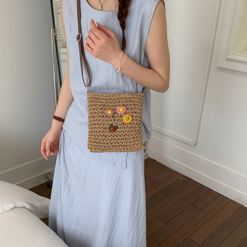 กระเป๋าสะพายข้างผู้หญิงทำจากหว - Women'S Bags Holiday บทวิจารณ์และราคา