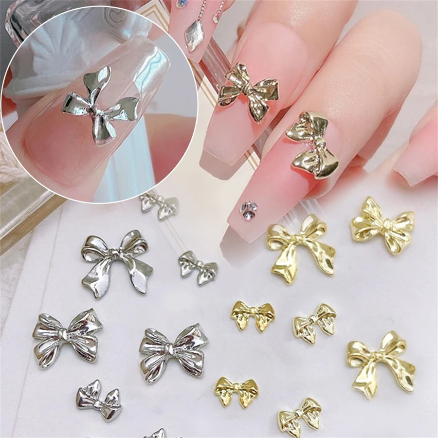 10 ชิ้น/ถุงโลหะ 3D Bowknot สีเ - Women Bags Grey บทวิจารณ์และราคา