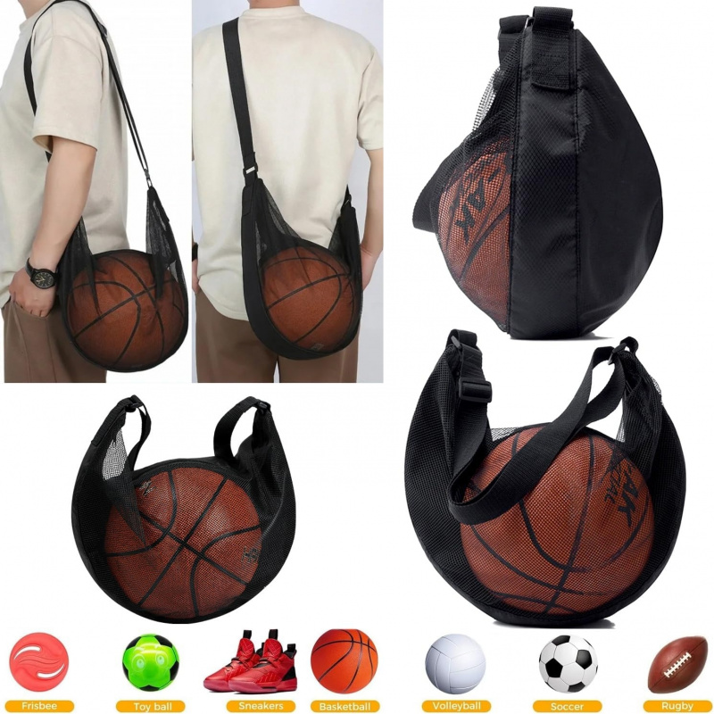 1/2 ชิ้น กระเป๋าตาข่ายใส่ลูกบอ - Mesh Net Bag บทวิจารณ์และราคา