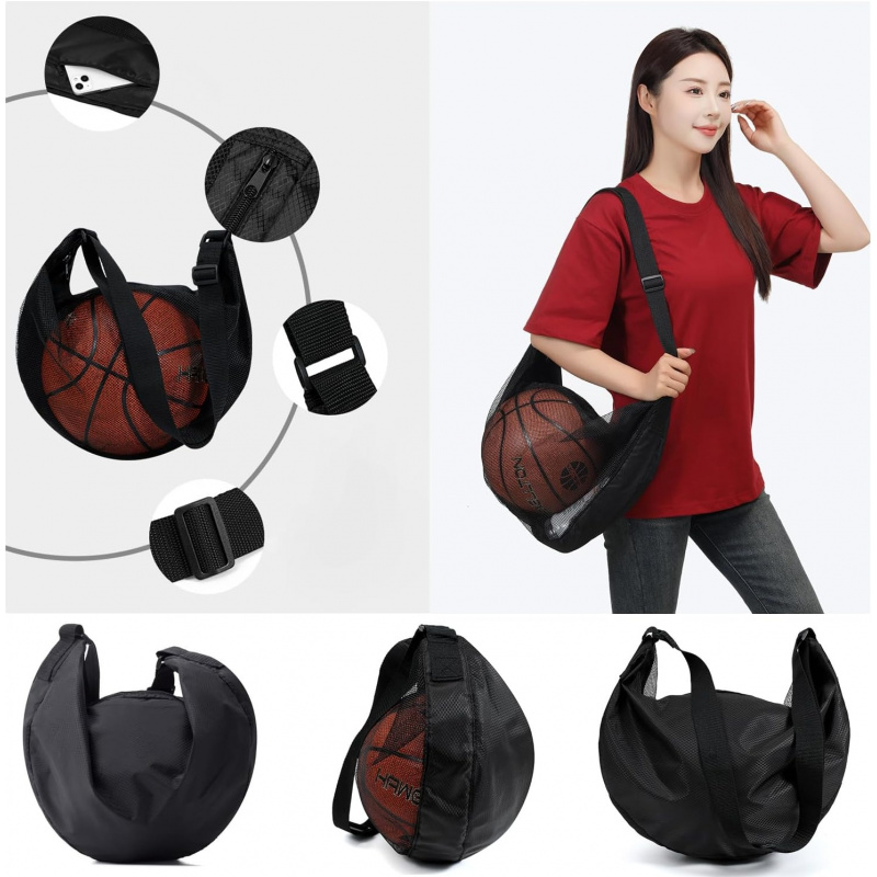 1/2 ชิ้น กระเป๋าตาข่ายใส่ลูกบอ - Mesh Net Bag บทวิจารณ์และราคา