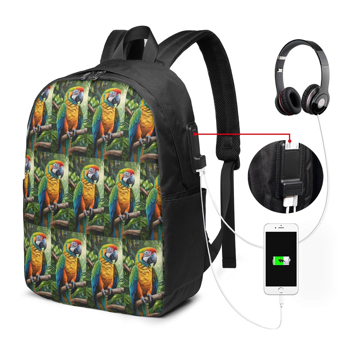 กระเป๋าเป้สะพายหลังนกแก้วมาคอว - Womens Backpack บทวิจารณ์และราคา