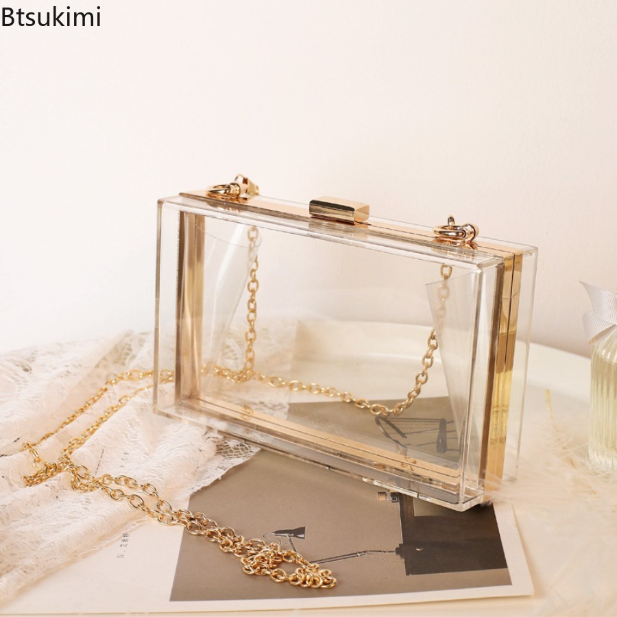 กระเป๋าคลัทช์อะคริลิกใสแฟชั่นส - Women'S Evening Bags บทวิจารณ์และราคา
